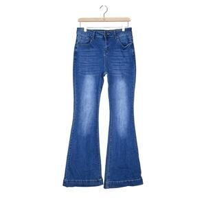 Womens 28 Dark Wash Flare Leg Jean